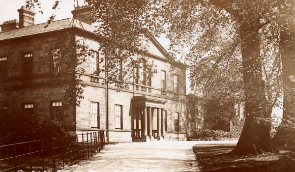 Historical view of Clifton House from the front of the building.